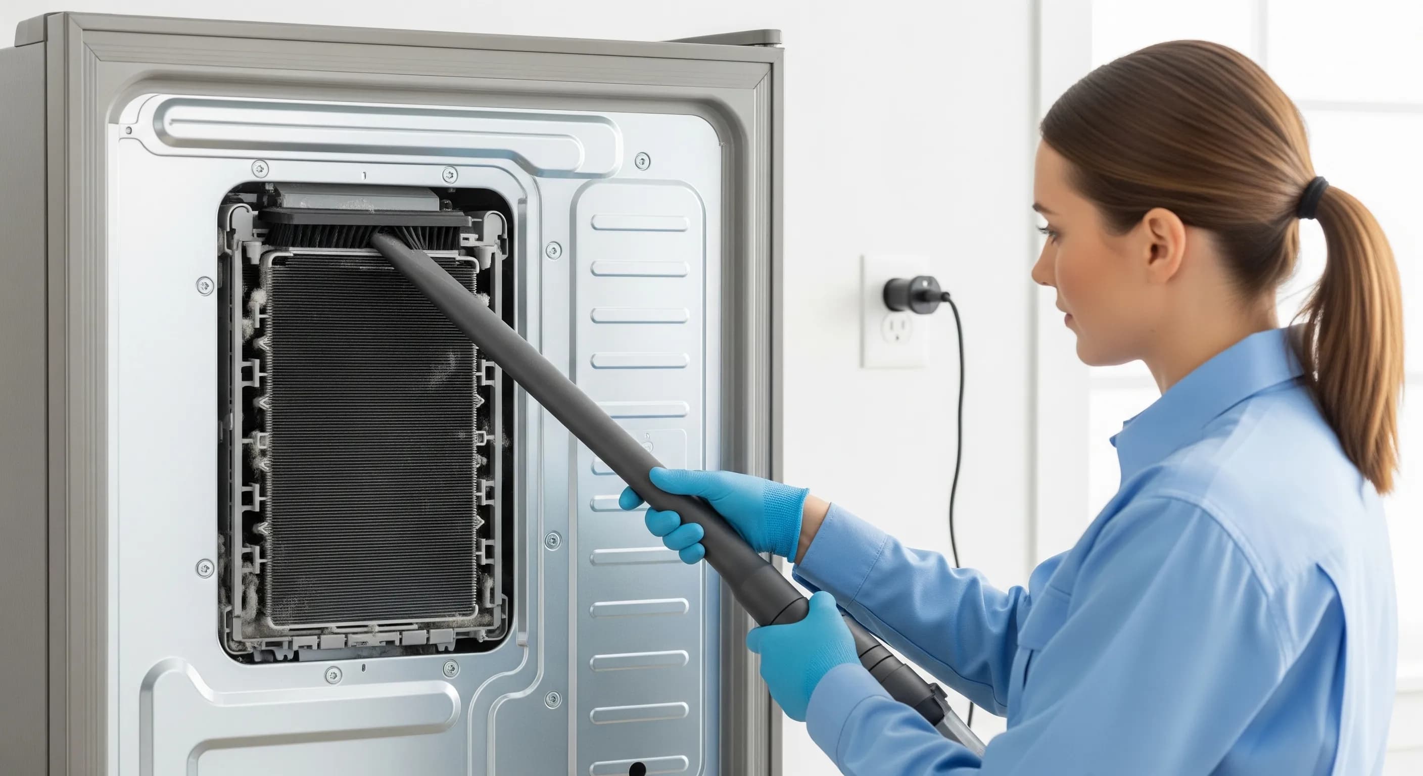 Clean Condenser Coils (Use Caution)