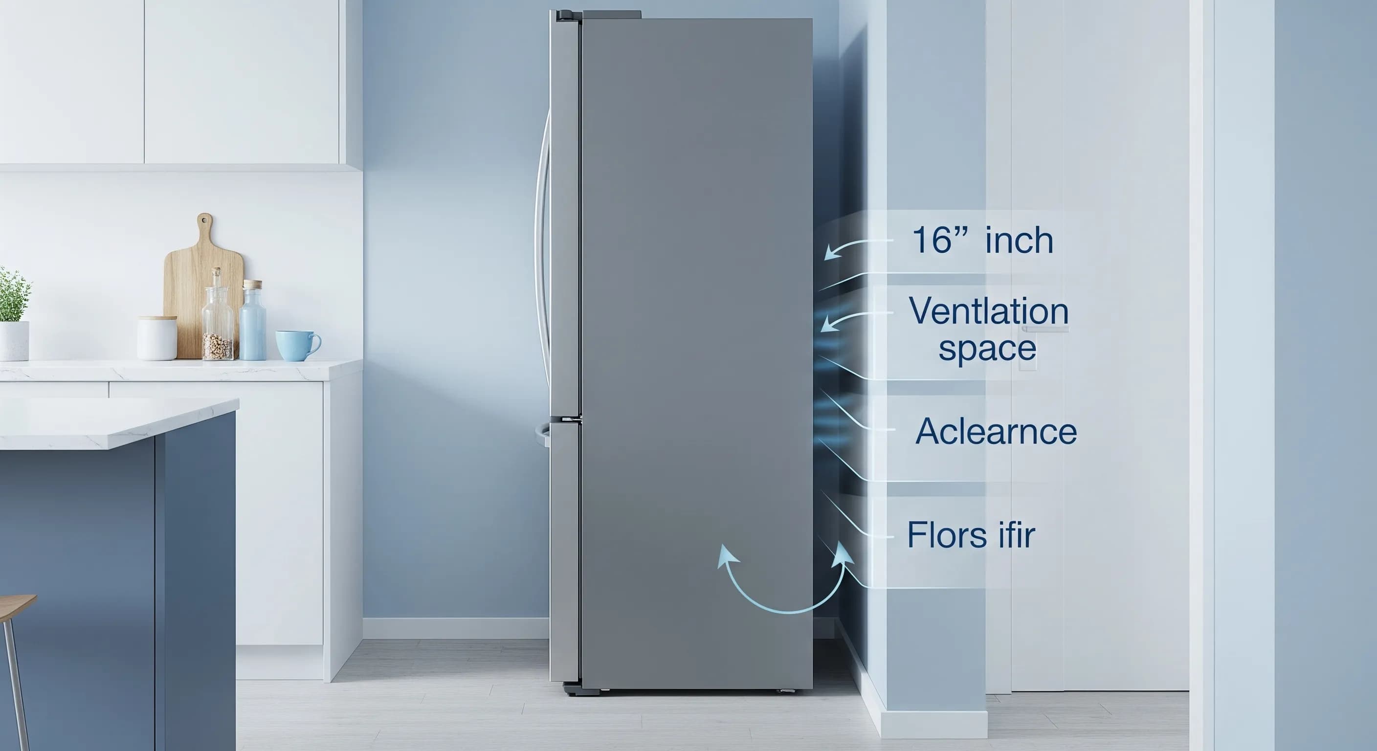 Ensure Proper Airflow Around Fridge
